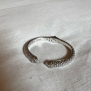 Lagos Caviar Lux Diamond Cuff Bracelet